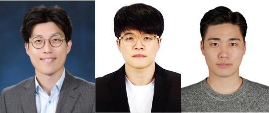 (왼쪽부터) 안지환 교수, 계승현, 김형준 연구원